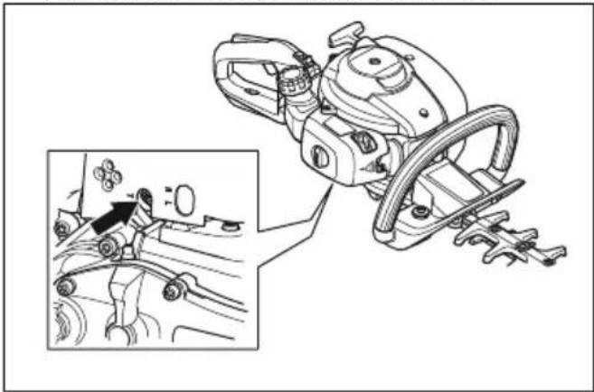 HUSQVARNA 322HD60 - Για να ρυθμίσετε τις στροφές ανά λεπτό ρελαντί - 1