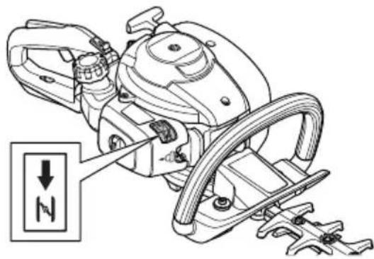 HUSQVARNA 322HD60 - Külma mootoriga toote käivitamine - 1