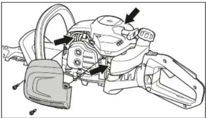 HUSQVARNA 322HD60 - Koelsysteem reinigen - 1