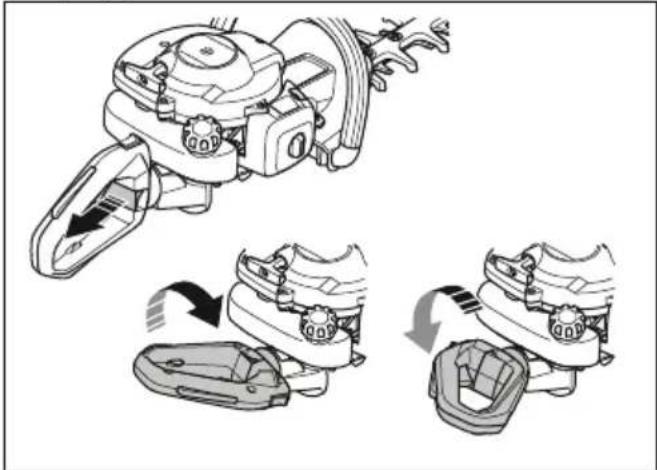 HUSQVARNA 322HD60 - Ρύθμιση της λαβής - 1