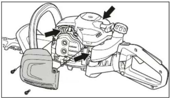 HUSQVARNA 322HD60 - Καθαρισμός του συστήματος ψύξης - 1