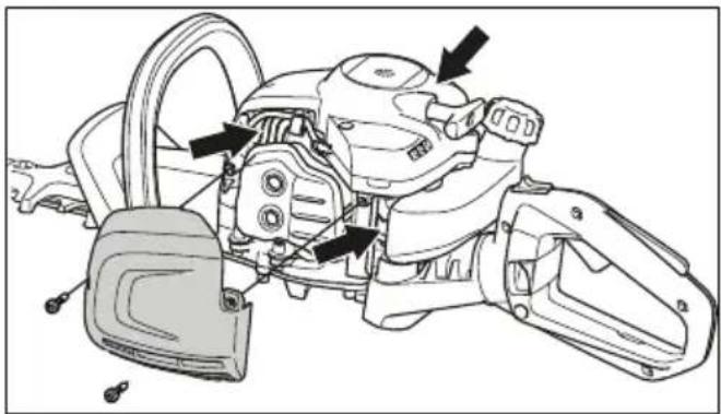 HUSQVARNA 322HD60 - Jahutussüsteemi puhastamine - 1