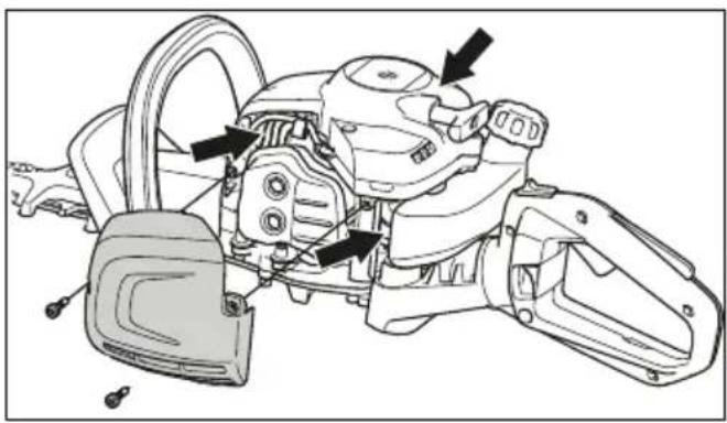 HUSQVARNA 322HD60 - Jäähdytysjärjestelmän puhdistus - 1