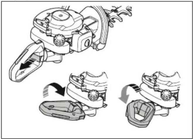 HUSQVARNA 322HD60 - Pour régler la poignée - 1