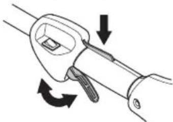 HUSQVARNA 122LK - Kaasuliipasimen varmistin - 4