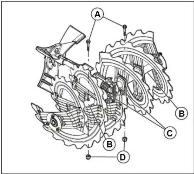 HUSQVARNA ST 330 - Breekpennen van de vijzel verrangen - 2