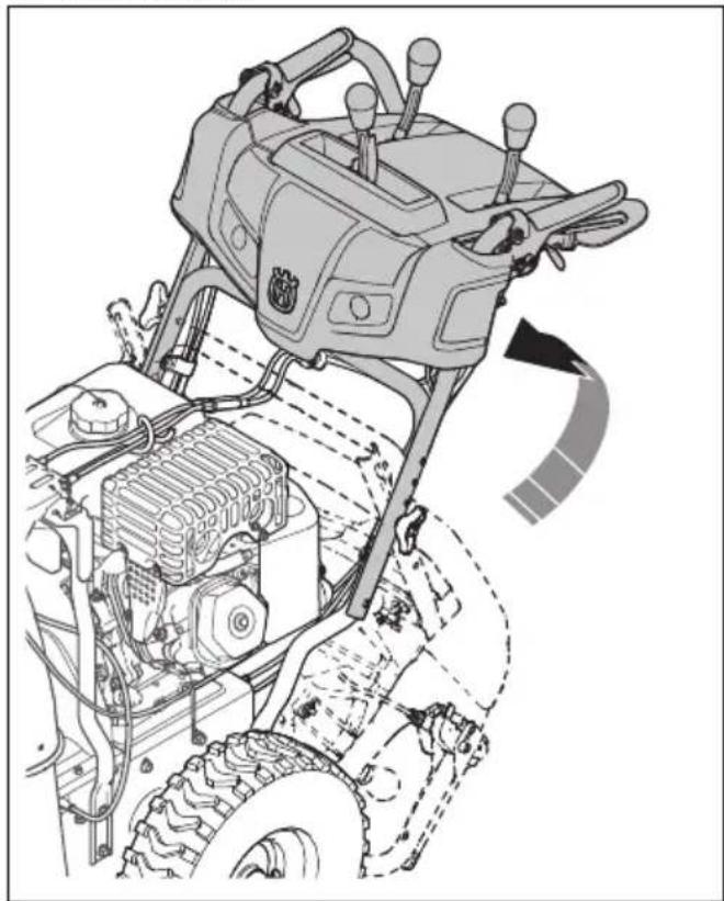 HUSQVARNA ST 330 - Come installare l'impugnatura - 1