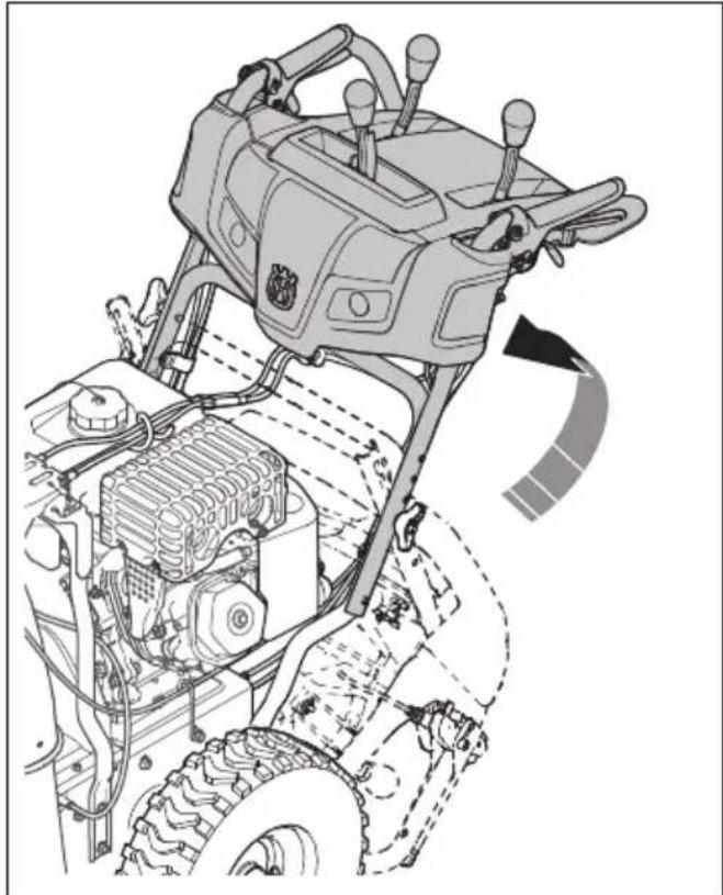 HUSQVARNA ST 330 - To install the handle - 1