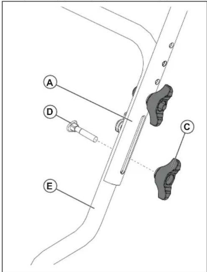 HUSQVARNA ST 330 - Pour installer la poignée - 3