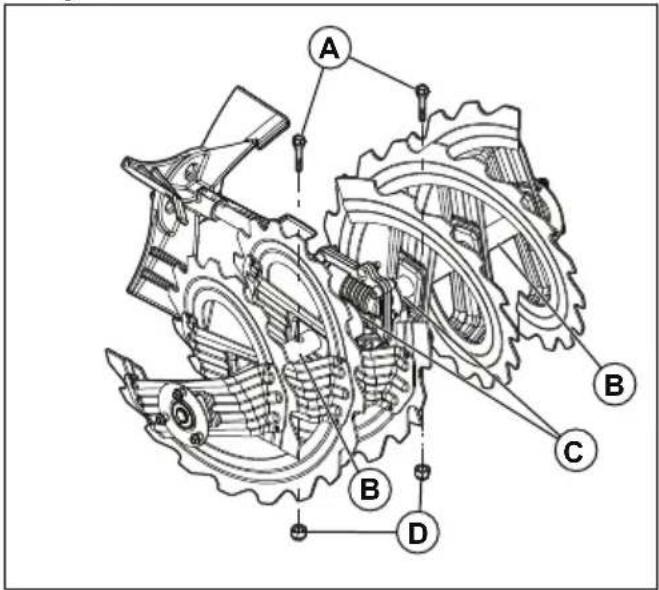 HUSQVARNA ST 330 - To replace the auger shear pins - 2