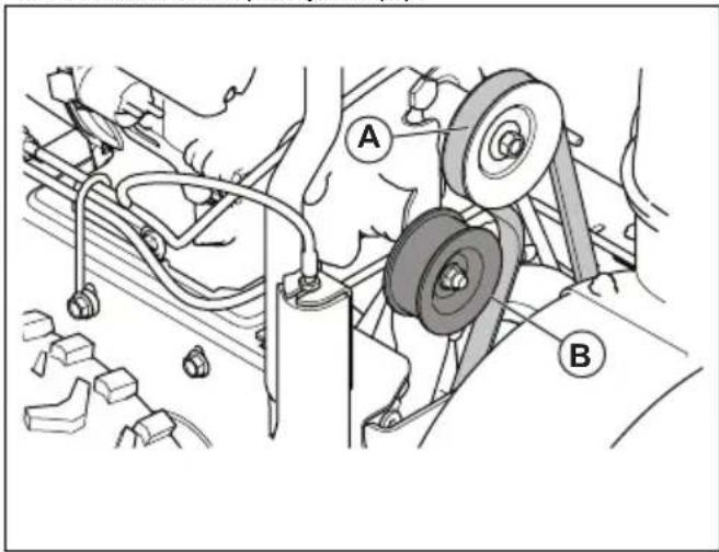 HUSQVARNA ST 330 - To adjust the belt tension - 1