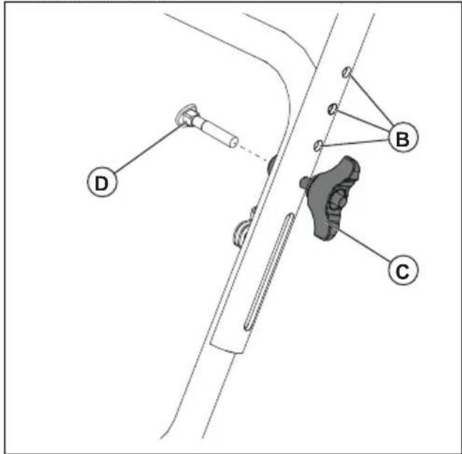HUSQVARNA ST 330 - To install the handle - 2