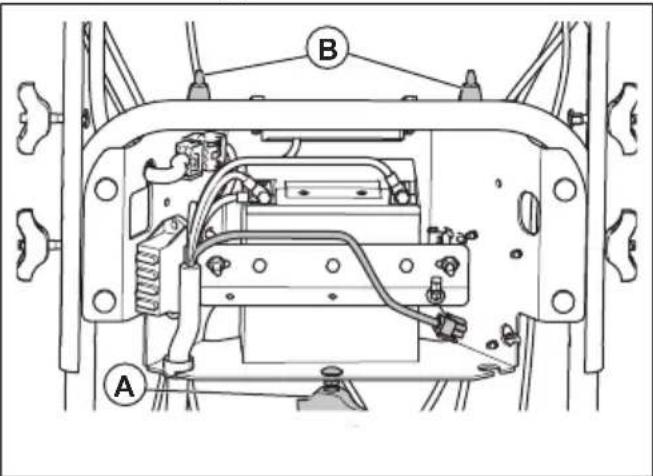 HUSQVARNA ST 427T - To replace the battery - 2