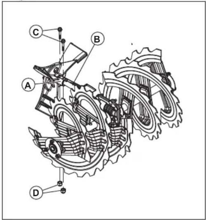 HUSQVARNA ST 427T - To replace the impeller shear pins - 2