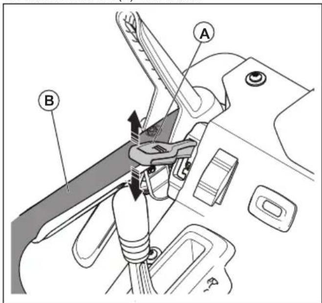 HUSQVARNA ST 427T - Pour régler la hauteur du godet à vis sans fin (pour les modèles ST 424T/427T/430T uniquement) - 1