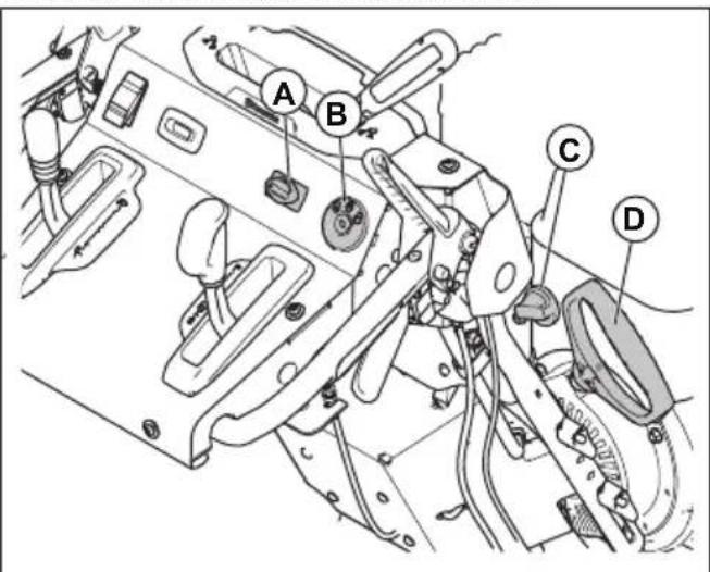 HUSQVARNA ST 427T - De motor starten, elektrische start - 1
