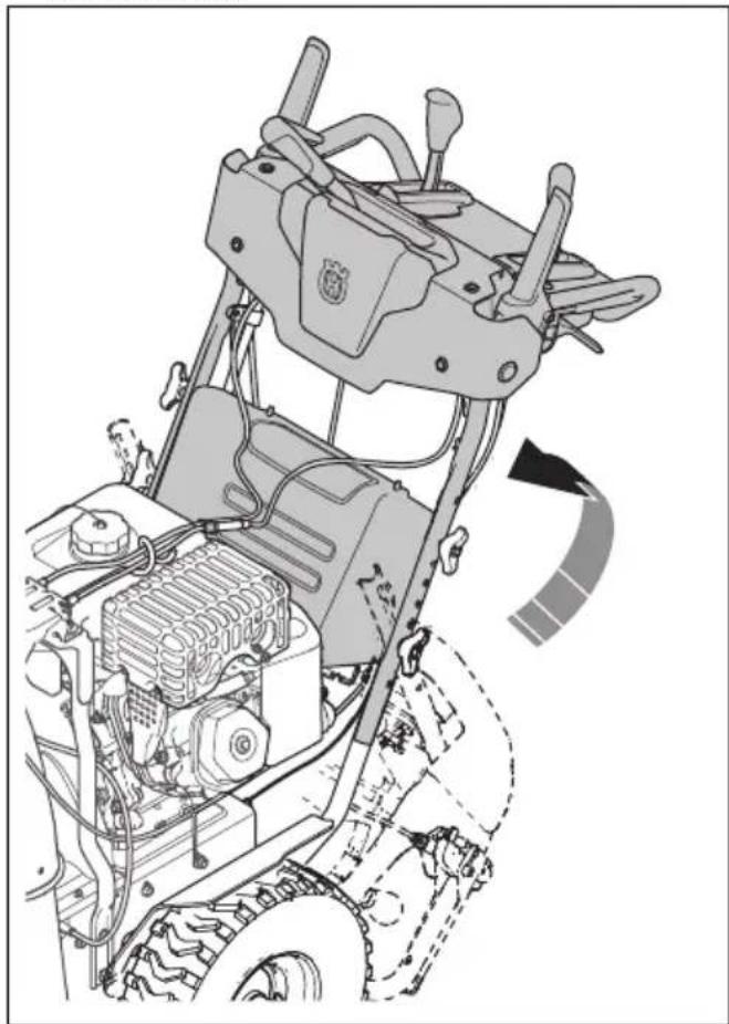 HUSQVARNA ST 427T - Installazione dell'impugnatura - 1
