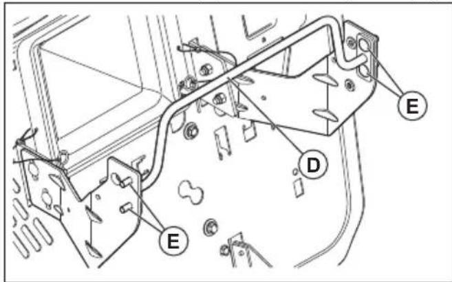 HUSQVARNA TC 242TX - To install the grass catcher brackets - 2