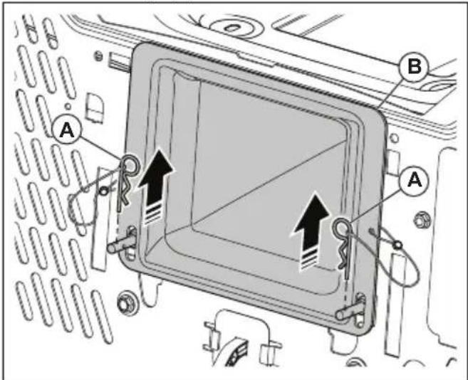 HUSQVARNA TC 242TX - To remove and install the center chute - 1