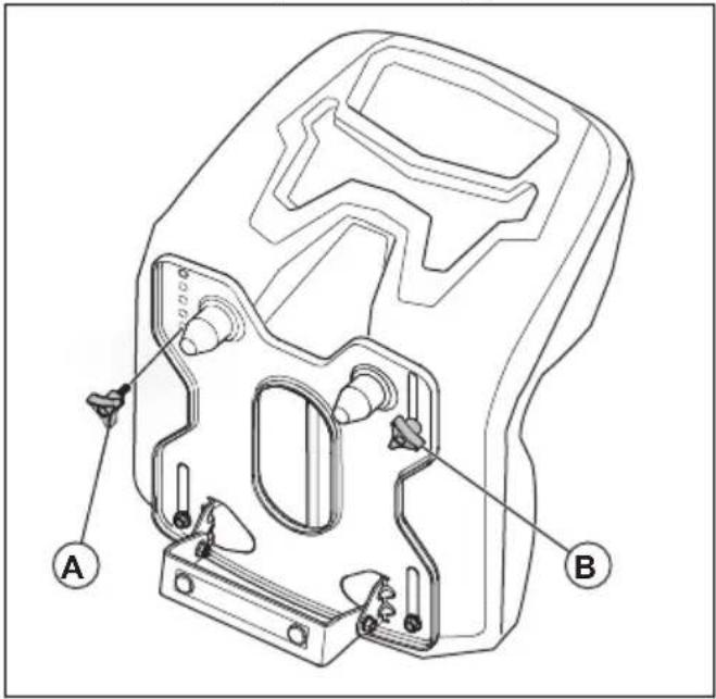 HUSQVARNA TC 242TX - To adjust the seat - 1