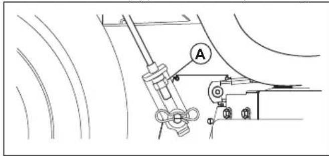 HUSQVARNA TC 242TX - Regolazione visiva laterale del piatto di taglio - 4