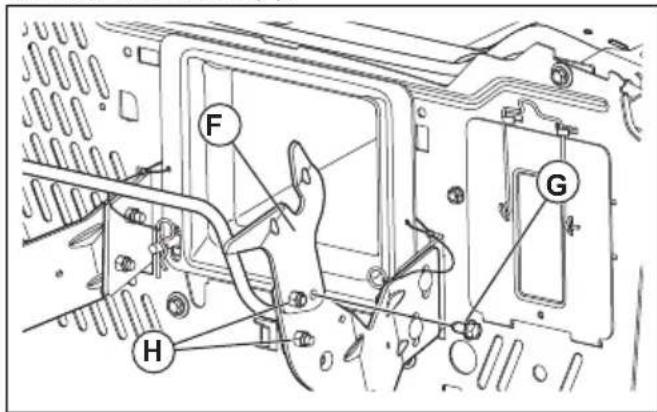 HUSQVARNA TC 242TX - To install the grass catcher brackets - 3