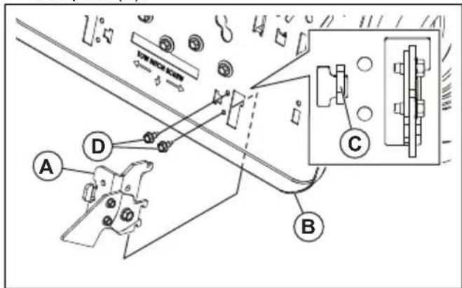HUSQVARNA TC 242TX - To install the spring latches for the grass catcher - 2