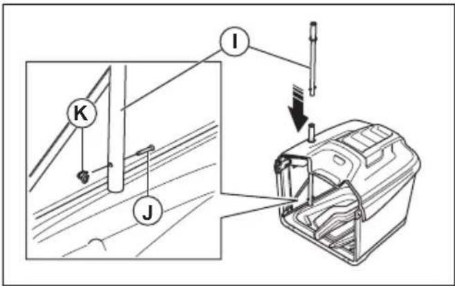 HUSQVARNA TC 242TX - Para montar el recogedor de cesped - 5