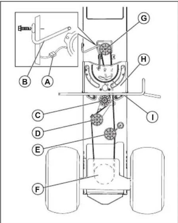 HUSQVARNA TC238TX - To replace the motion drive belt - 1