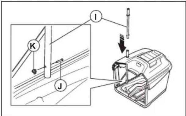 HUSQVARNA TC238TX - To assemble the grass catcher - 5