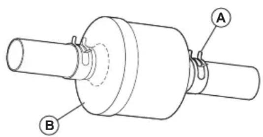 HUSQVARNA TC238TX - Sustitución del filtro de combustible en línea - 1