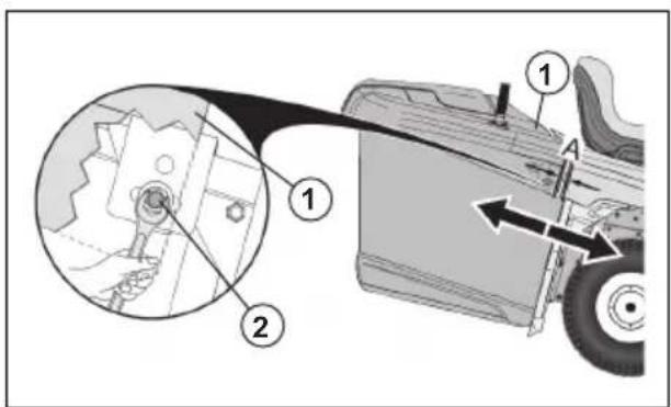 HUSQVARNA TC238TX - Ajuste del recogedor - 1
