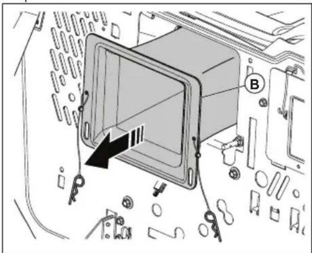 HUSQVARNA TC238TX - To remove and install the center chute - 2