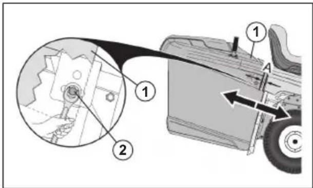 HUSQVARNA TC238TX - Come regolare il raccoglierba - 1