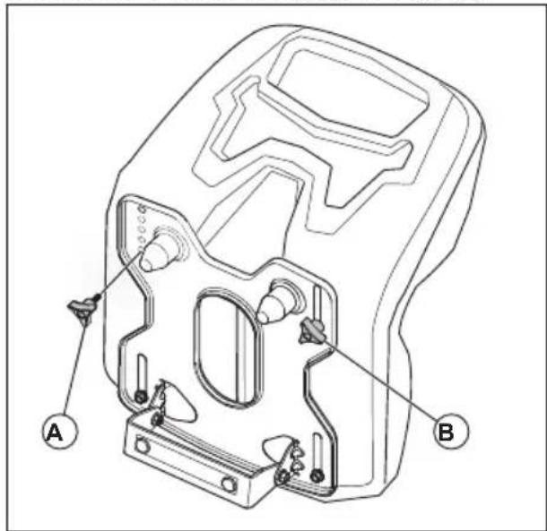 HUSQVARNA TC238TX - Pour ajuster le siège - 1