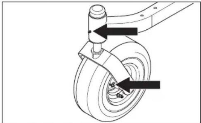HUSQVARNA Z 242F - Roulements des roues avant - 1