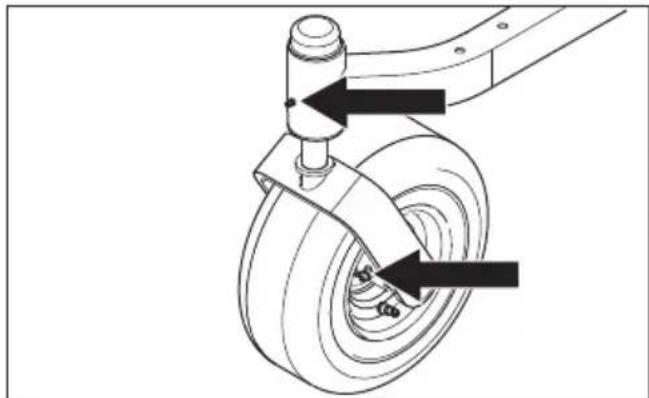 HUSQVARNA Z 242F - Cojinetes de las ruedas delanteras - 1