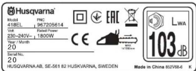 HUSQVARNA 418EL - BmictynaKOBKn: - 7