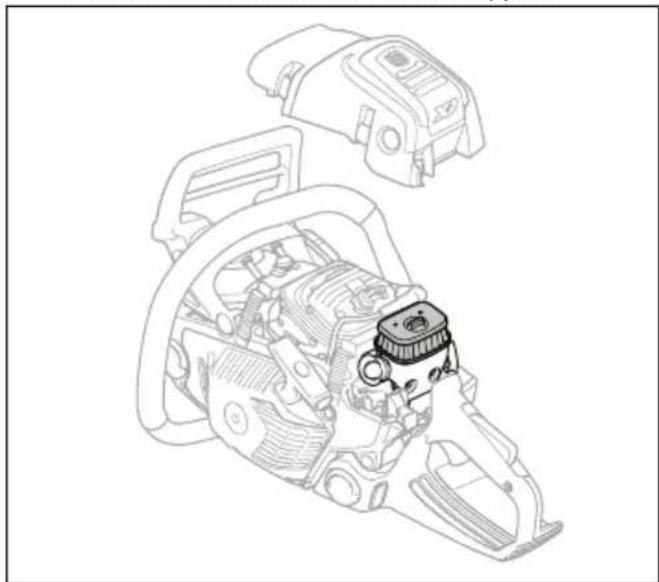 HUSQVARNA 545 II - Pour nettoyer le filtre à air - 1