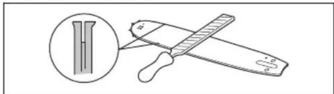 HUSQVARNA 545 II - So prüfen Sie die Führungsschiene - 2