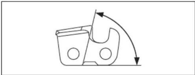 HUSQVARNA 545 II - Allgemeine Informationen zum Scharfen der Zähne - 3