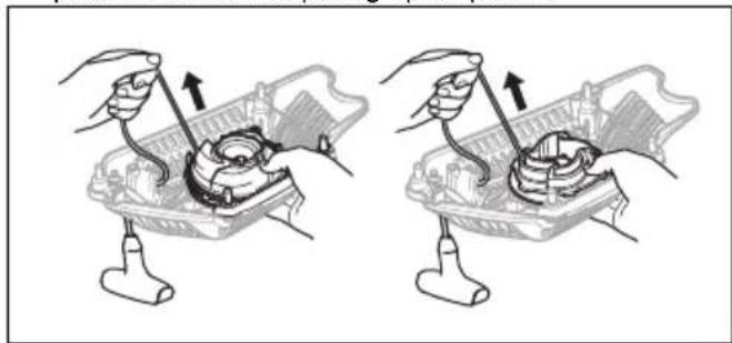 HUSQVARNA 545 II - Een gebroken of versleten startkoord verrangen - 2
