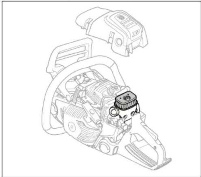 HUSQVARNA 545 II - Het luchtfilter reinigen - 1