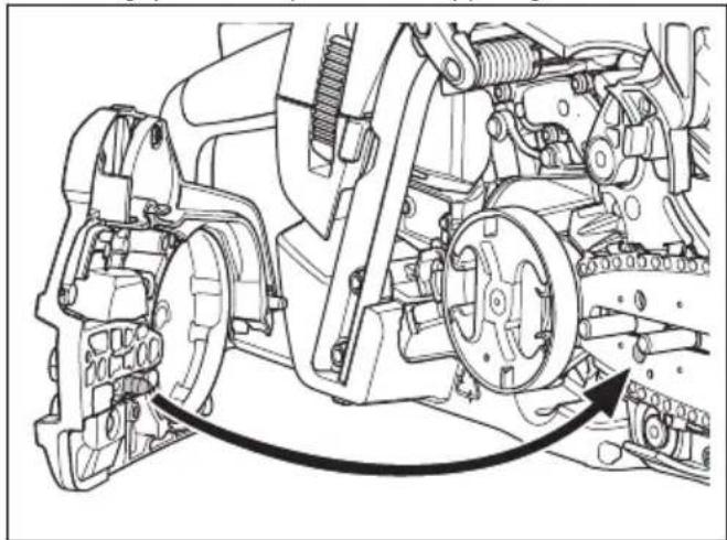 HUSQVARNA 545 II - Geleider en zaagketting monteren - 3