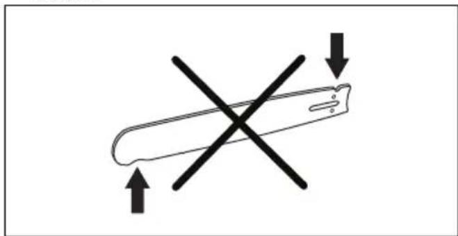 HUSQVARNA 545 II - Pour contrôler le guide-chaine - 5
