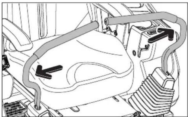 HUSQVARNA Z 448 - Palancas de control de la conducccion - 1