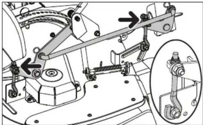 HUSQVARNA Z 448 - Regolazione del piatto del rasaerba Livellamento del piatto - 2