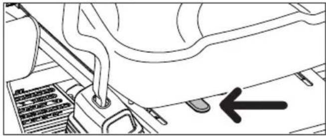 HUSQVARNA Z 448 - Palanca de ajuste del asiento (Applicable solo al Z400X) - 1