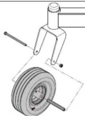 HUSQVARNA Z 448 - Ruote anteriori - 1