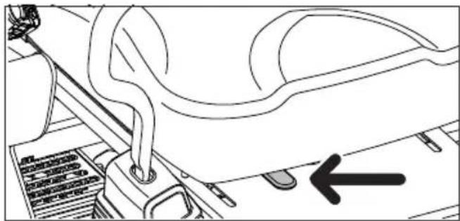 HUSQVARNA Z 448 - Seat Adjustment Lever (Applies to Z400X only) - 1